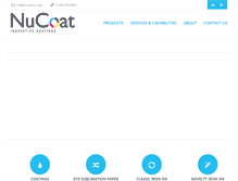 Tablet Screenshot of nucoatinc.com